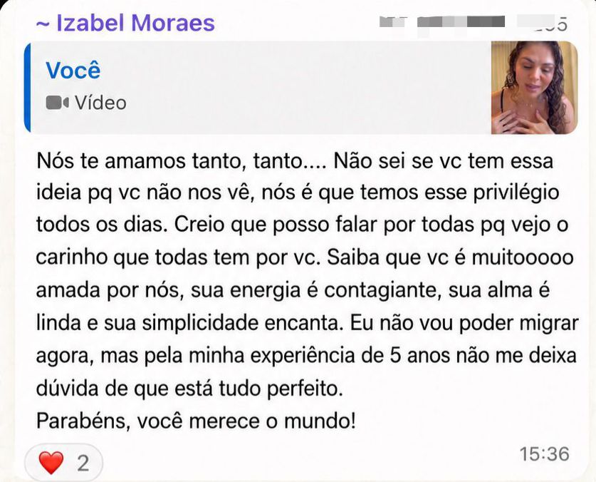 Depoimento Izabel Moraes sobre a Soberana
