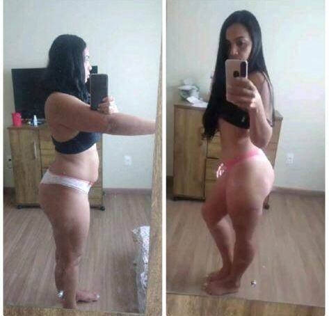 Transformação real de aluna do Clube Fit 7