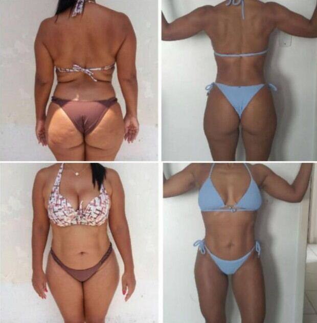 Transformação real de aluna do Clube Fit 8